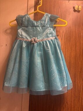 Jona Michelle Sparkle Tulle Dress in Light Blue